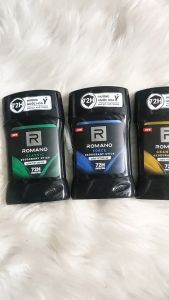 Sáp Ngăn Mùi Nam Romano 50g – Giảm Mồ Hôi Khử Mùi Suốt 48H Hương Nước Hoa Nam Tính