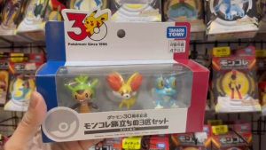 Mô hình Pokemon Moncolle 30th Anniversary Kalos Region (Froakie Fennekin Chespin) - Bản kỷ niệm