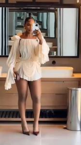Satin Off-Shoulder Pleated Mini Dress for Women Fashion Puff Sleeve Cinched Waist Prom Party Skirt 2026 NEW Spring Lady Dresses