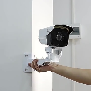 CCTV Wall Mount Bracket-Heavy Duty Aluminum Alloy 360° Adjustable Waterproof for Outdoor Security Camera (with Ring)