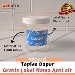 Toples Gula & Kopi 650-1300 ml Biru: Wadah Susu & Bumbu