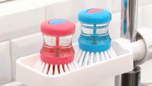 HT - SIKAT MINI PANCI 2IN1 - MINI BRUSH - SIKAT MINI DENGAN TEMPAT SABUN