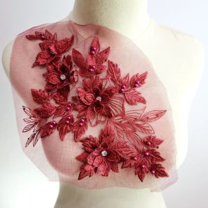 lace bordir bunga 3d import 进口刺绣花边