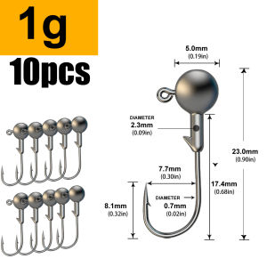 JYJ 1g 2g 3g 28g fishhook Jig Head Hook Rockfish For Soft Worm Lure bait Bass Fish Pesca Goods Bass Fish Pike Trout Accessories