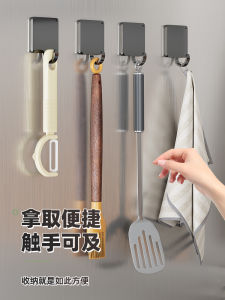 Strong Load Bearing Fridge Magnetic Hook No Punching Required Kitchen Storage Holder Iron Material Can Hold up to 3kg
