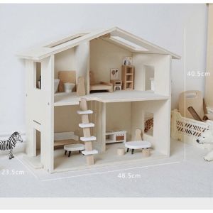 educratePH two storey minimalist dollhouse / neutral color / nordic doll house