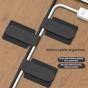 Reusable Ties Fastening Wire Cable Organizer Cord Rope Holder Self Adhesive Adjustable Cord Organizer Straps Storage
