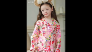 MC161 ชุดนอนเด็กแขนยาว ขายาวแบบแฟชั่น เนื้อผ้านุ่มระบายอากาศได้ดี ลายการ์ตูนน่ารัก