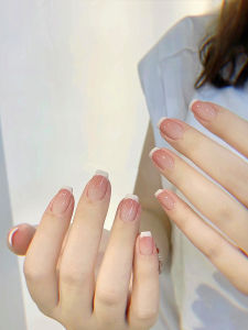 Lilynail Pure Desire Honey Peach Blush Pháp Thủ Công Ngắn Tay Đeo Trang Trí Móng Tay Cao Cấp Làm Trắng Móng Tay Trang Trí Móng Tay