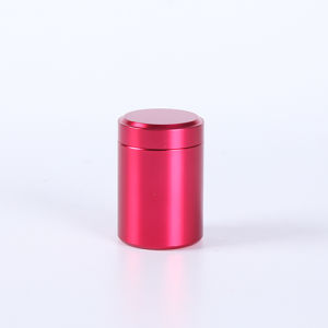 Small Titanium Aluminum Alloy Tea Canister Tea Box Sealed Metal Mini Portable Travel Stainless Steel Tea Leaf Storage Container