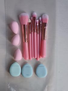 13Pcs Makeup Brushes Set With Makeup Sponge Mini Powder Puff Cosmetic Blending Beauty Tools