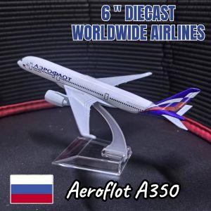 Metal Diecast Aircraft Model 6 Inches Scale Airbus Boeing 330 380 737 747 787 Aviation Miniature Art Replica Kid Fidget Boy Toy