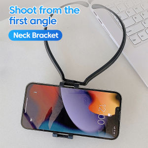 Hands Free Wearable Neck Holder Lazy Phone Stand Universal Hanging Mount for IPhone Samsung Go Pro Video Selfie Stick Holder