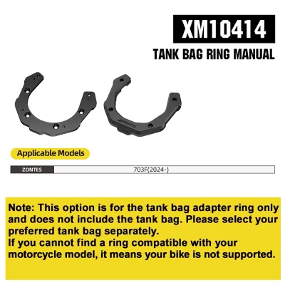 Rhinowalk Motorcycle Tank Bag Waterproof Quick Release 6.5L Large Capacity Three Colors Double Anti-Theft Design Of Bag Body And Zipper Infinitely Adjust The Distance Between The Front And Back Of The Package Stable And Strong Travel Storage Bag