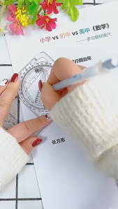 (skr) Penggaris Geometri Busur Derajat Ruler lingkaran multifungsi multi fungsi gambar drajat ruller sd smp jangka segitiga