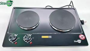 เตาแม่เหล็กไฟฟ้า 2หัว SHP-5824 เตาพกพา อุปกรณ์ห้องครัว กำลังไฟ 2500W สีดำ