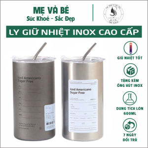 Bình giữ nhiệt Cốc giữ nhiệt Ly giữ nhiệt inox 304 cao cấp có ống hút