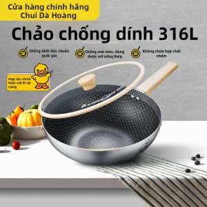 COOKER KING | Honeycomb Non-Stick 316L Stainless Steel Frying Pan