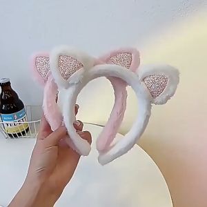 Bando Bulu Karakter Telinga Kucing & Glitter Bando Anak Remaja & Dewasa
