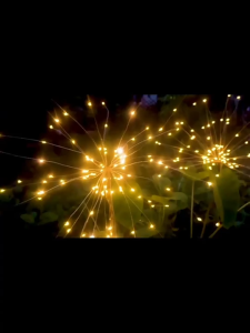 Solar Firework Light Solar Light Outdoor Waterproof Christmas Decoration Dandelion Light For Garden Holiday Wedding Party Decoration New year Garden 90/120 LED