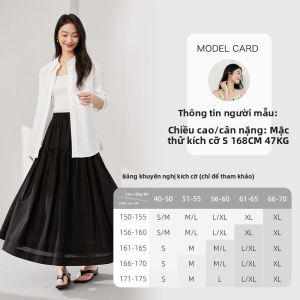 Vimly | Chân Váy A-line Cao Wa Lyocell Mới Thu