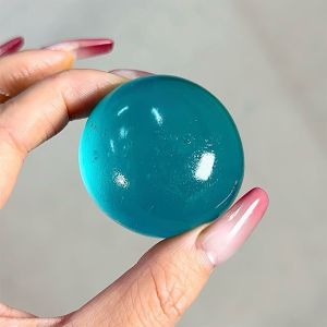 Blue Maltose Squishy Toys Anti Stress Sensory Fidgets Toy Soft Simulated Transparent Blue Maltose Slow-rebound Decompression Toy