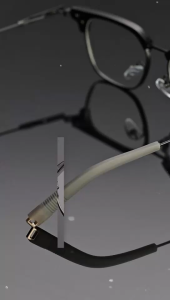 Grey Jack Kacamata Antiradiasi Blueray Model Kotak Vintage Modis  Style Pria Wanita TR+Metal Bisa Minus Keren 1046