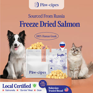 Paw-cipes Freeze Dried Treats / Raw Meat (Wet / Dry / Kibble) Paw cipes Premium Cat / Dog Food (Snacks / Supplement) - Salmon Cubes