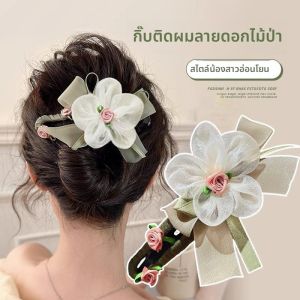 กิ๊บติดผมรูปปากเป็ดลายดอกไม้สำหรับผู้หญิง กิ๊บติดผมรูปผีเสื้อสุดเก๋ไก๋ ทรงผมแบบไฮเอนด์ เครื่องประดับผมสไตล์ใหม่