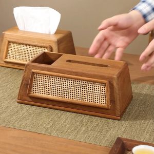 หน้าแรกห้องนั่งเล่นไม้เนื้อแข็งมัลติฟังก์ชั่กล่องกระดาษทิชชูกล่องเก็บโต๊ะแสงหรูหราคุณภาพสูงสร้างสรรค์กล่องกระดาษ