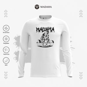 Madaha Kaos Baju Lengan Panjang Dry fit Jersey Olahraga Fitness