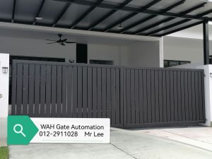 Steel Swing Gate 10ft x 5ft with Aluminium panels Autogate System Remote control Anti-corrosion Anti-climbing Power coated Strong Reliable Safety Maintenance Free