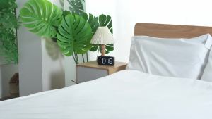 Đồng Hồ Báo Thức Kỹ Thuật Số Vân Gỗ Màn Hình LED Có Chức Năng Báo Lại Độ Sáng Có Thể Điều Chỉnh Chạy Bằng Nguồn USB Đồng Hồ Để Bàn Phong Cách Hiện Đại Cho Phòng Ngủ