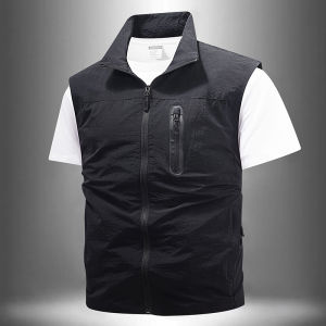 CHAFEI | Quick Dry Thin Windproof Vest Multiple Pockets Custom Text