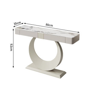 Luxurious Porcelain Slate Entry Console Table