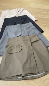 Rok Celana Pendek Anak Perempuan Katun Mini Button Skrit Usia 4 - 15 Tahun Nomenakids 4395 & 4431