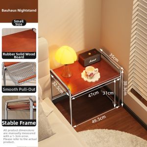 Light Luxe Bedside Storage Cabinet