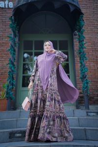 (13) ALINA Series Gamis Syari By AC Origina*l. Nazra Sha