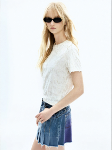 Juicy Couture | New Lace & Velvet Splice White Womens T-Shirt
