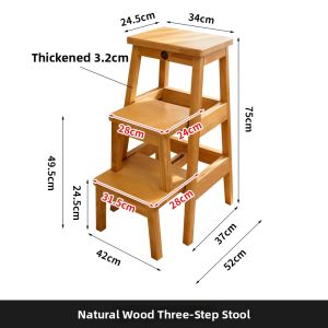 Foldable Dual-use Step Stool Ladder