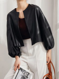 XMO | Sheepskin Lantern Sleeve Short Jacket