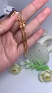 ANTING EMAS KADAR 6 KARAT (6K) DAN KADAR 8 KARAT (8K) ANTING WANITA DEWASA REMAJA MODEL TERBARU 2023 ANTING PANJANG MEWAH ANTING EMAS SUPER CANTIK ATM 167