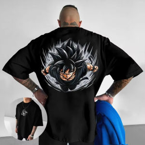 Harajuku Anime Dragon Ball Saiyan ผู้ชาย T เสื้อ Y2k เสื้อผ้าขนาดใหญ่สบายๆผ้าฝ้ายผู้หญิงแขนสั้น Graphic Tee Tops ฤดูร้อน
