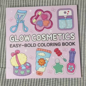 [พร้อมส่ง] PK สมุดภาพระบายสี GLOW COSMETICS  ภาพน่ารัก ระบายเพลิน ฝึกสมาธิ คลายเครียดได้ทุกวัน