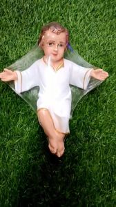 Tượng Chúa Hài Đồng mini xinh xắn 20cm chất liệu composite quà tặng Giáng Sinh ý nghĩa