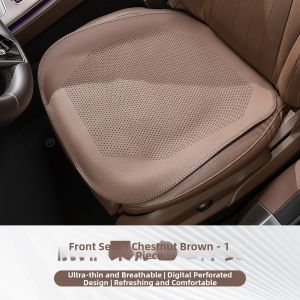 MENGDAO | Ultra Thin Four Seasons Nappa Leather Ventilated Car Seat Pad