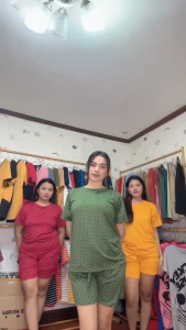 POLKA DOTTED BLOUSE TERNO SHORT (PDT)