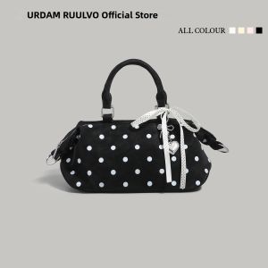 URCDN RDALVO | Dotted Bowknot Crossbody Tote Bag