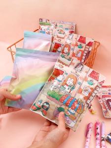 Color Cartoon Homemade Surprise Blind Bag Empty Bag Ziplock Bag Toy Stationery Crafts Turtle Packaging Sealed Blind Bag