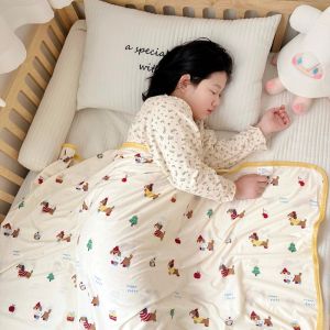 MeiZhu Home textiles | Cartoon Thin Icy Silk Summer Blanket for Kids